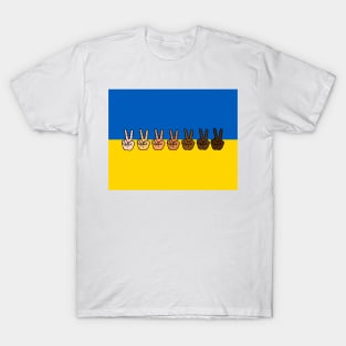 Peace Anti-War Ukraine national country flag T-Shirt